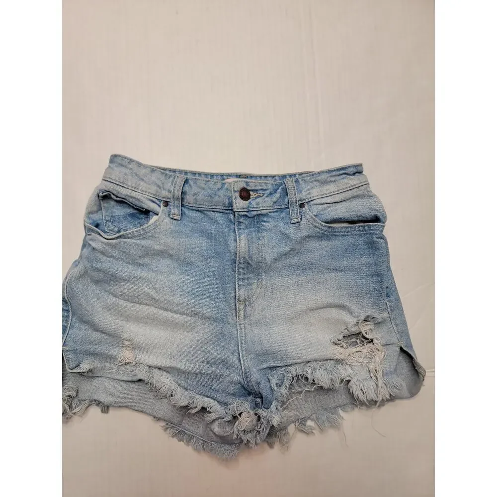 Guess Denim Shorts Womens Size 27 Cut-off High Rise Fray Distressed
